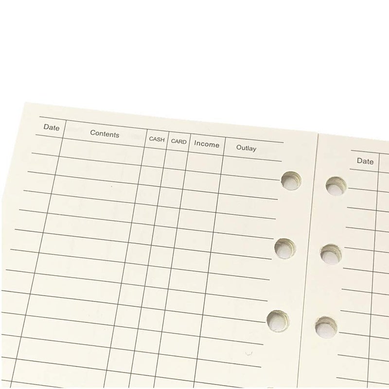 Harphia A7 Planner Refill, A7 Agenda Refill Paper Finance Records for 6 Rings Filofax, Accounting Design Inserts, 6 Holes/100gsm,Pocket Size 4.84 x 3.23'', Harphia - Image 3